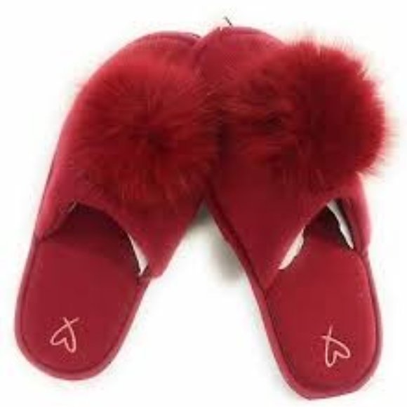 Victoria's Secret Shoes - VS Red Pom Slippers